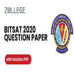 BITSAT 2020 Question Paper with Answer Key PDF ZPYP